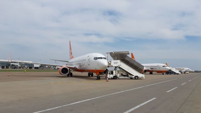 UR-SQD — - URSQD & URSQF parked next to each other