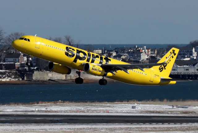 Airbus A321 (N682NK) - 'Spirit Wings 609' departing to Ft. Lauderdale