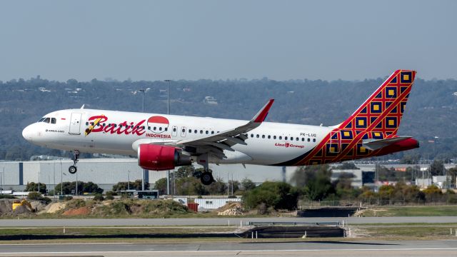 Airbus A320 (PK-LUG) -  Airbus A320-214 cn7231. Batik Air PK-LUG runway 03 arrival YPPH 27 May 2023.
