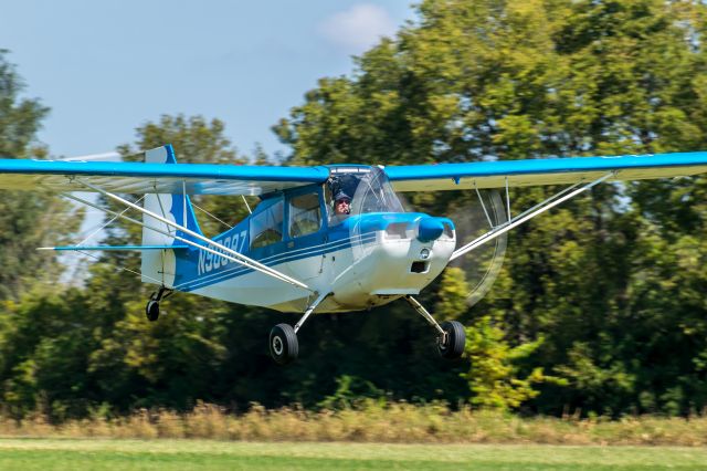 CHAMPION Sky-Trac (N90997) - This is a 1973 Bellanca 7ECA leaving the WACO Fly-in.