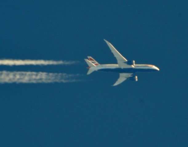 Boeing 787-8 — - BAW 191 Boeing 787-8 Dreamliner London to Austin south of Cleveland 40,000 ft.