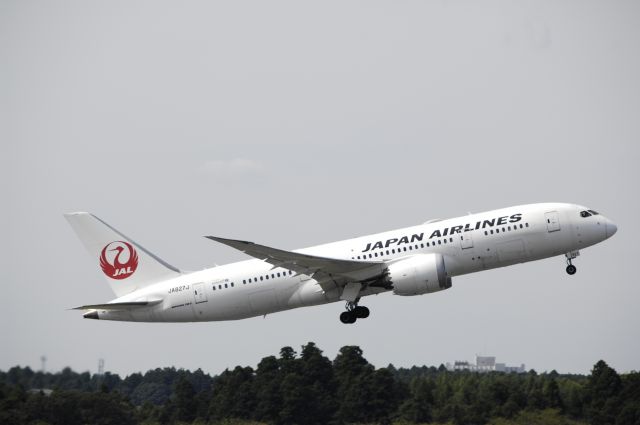 Boeing 787-8 (JA827J) - Departure at Narita Intl Airport R/W34L on 2017/09/15
