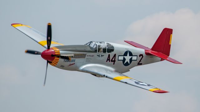 N61429 — - The CAF Red Tail Squadron’s P-51C Mustang, named Tuskegee Airmen, is an authentic and fully restored operational fighter from the WWII era.