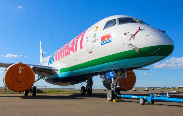 Embraer E190-E2 (VH-IKJ) - VH-IKJ parked up at Wellcamp