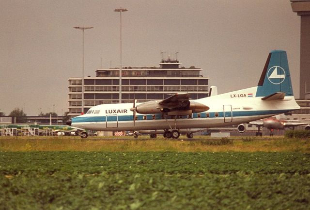 FAIRCHILD HILLER FH-227 (LX-LGA) - Luxair F27-100 cn10224