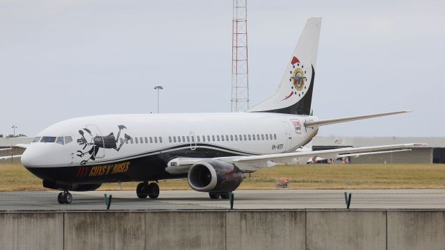 9H-MTF — - Just on time at Brussels Airport, dept the Fly Guns N` Roses Boeing 737-329  br /( 9H-MTF ). June 25 2017