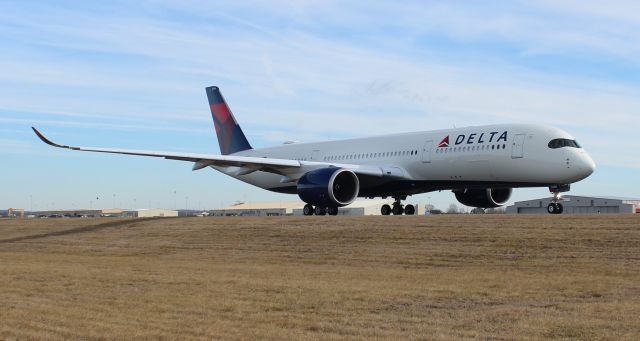 Airbus A350-900 (N560DN) - A Delta Airlines Airbus A350-900 taxiing at Carl T. Jones Field, Huntsville International Airport, AL - February 2, 2018.