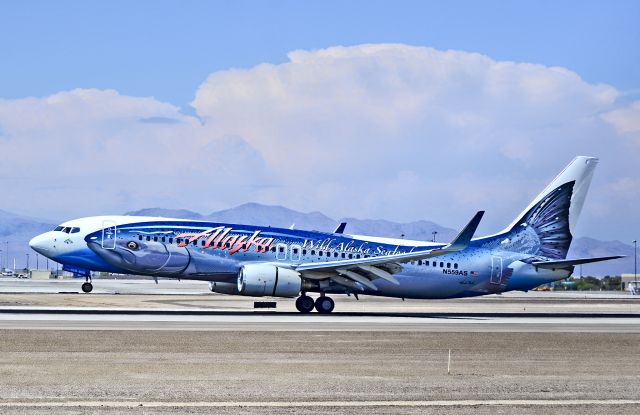 Boeing 737-800 (N559AS) - N559AS  Alaska Airlines Boeing 737-890 (cn 35178/2026)- McCarran International Airport (KLAS)br /Las Vegas, Nevadabr /TDelCorobr /July 19, 2013