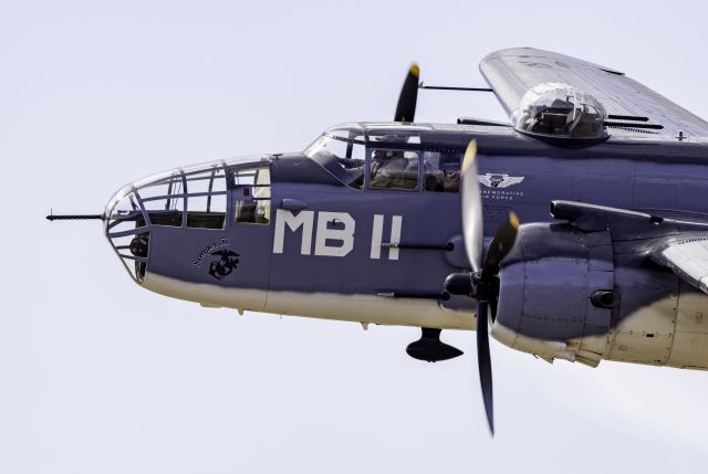 N5865V — - Cockpit-level view of Commemorative Air Force's Marine B-25J