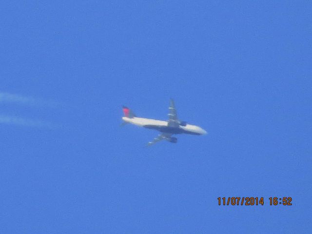 Airbus A320 (N334NW) - Delta Airline flight 1097 from LAX to RDU over Southeastern Kansas at 35,000 feet.
