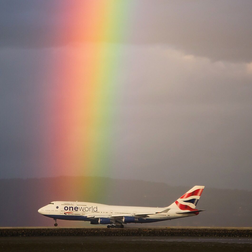 Boeing 747-400 — - Found the end of the rainbow, and its at SFO! 