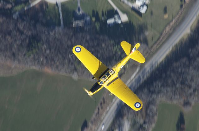 N103JC — - CAF Wi wings PT-26 Flies over the Wisconsin countryside in November 2009.  Pilots: Mark Shilobrit/ Steve Betzler  Photo Credit: Henning Henningsen  Aircraft Photo Ship: Vic Stottlemyers DHC-1 Chipmunk