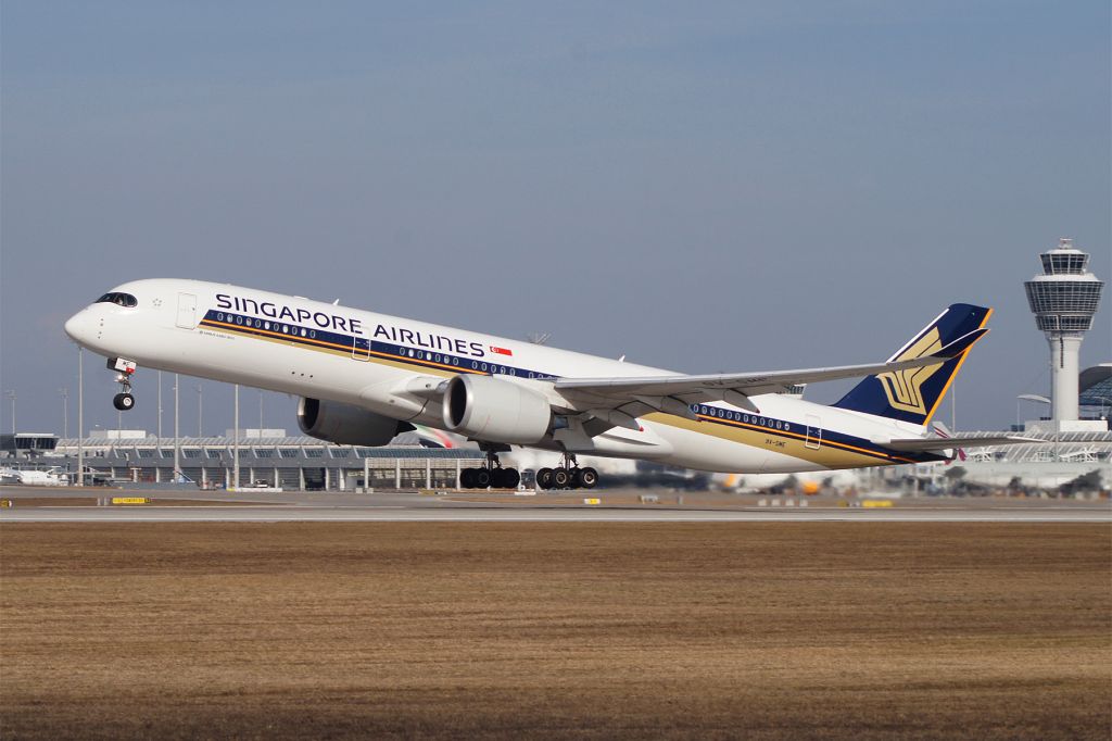 Airbus A350-900 (9V-SME) - Airbus A350-941, Singapore Airlines, 9V-SME, EDDM Airport München Franz Josef Strauss, 19. Febr. 2019