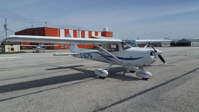 Cessna Commuter (C-GCPU) - Hasel on the apron in St. Thomas, Ontario