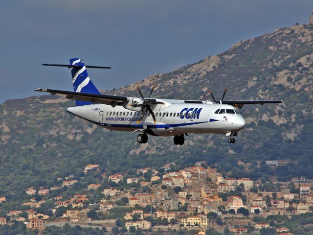 ATR ATR-72 (F-GRPX) - Landing rnw 18.