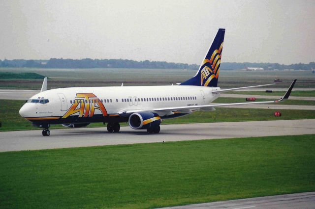 Boeing 737-800 (N301TZ) - Arriving at IND for the first time for it's delivery ceremony to ATA.