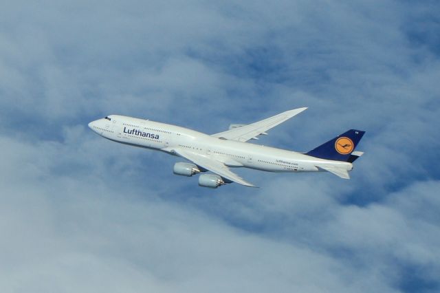 BOEING 747-8 (D-ABYG) - on the North Atlantic track at 36,000'