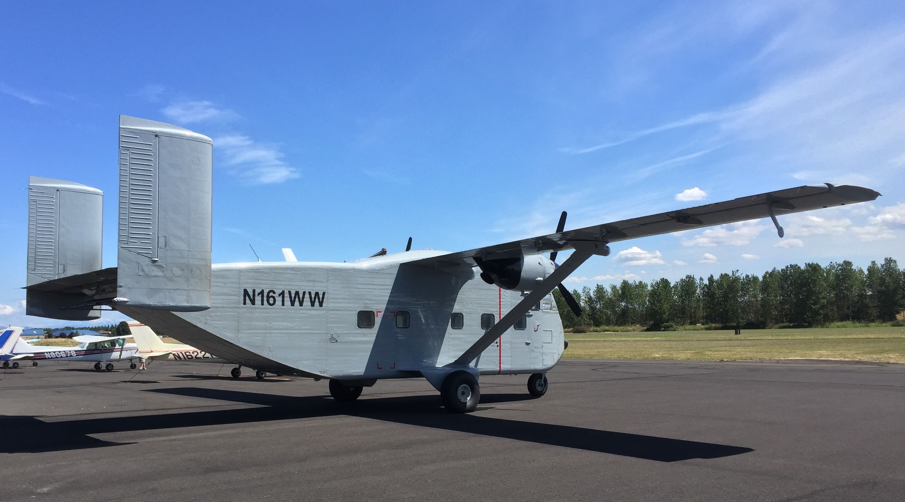 Short Skyvan (N161WW) - Pearson Airfield - July 6, 2016.