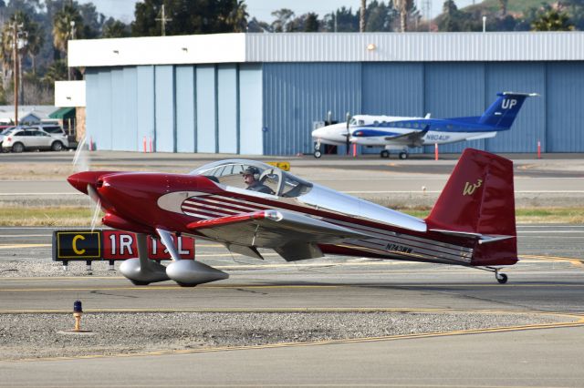 Vans RV-7 (N743WW) - N743WW landing in Concord on the first day of 2018!