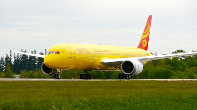 Boeing 787-9 Dreamliner (B-7032) - BOE789 prepares for a RTO check on Rwy 34L on completion of a B1 flight on 5.8.17. (ln 562 / cn 62719).