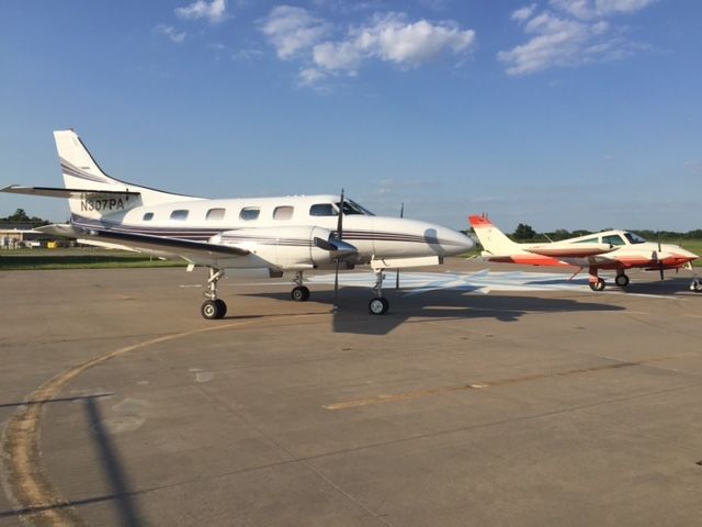 Swearingen Merlin 3 (N307PA) - N307PA and N588RR at TRL