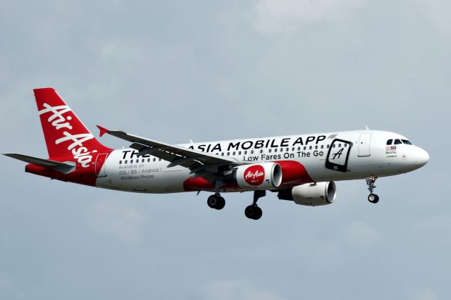 Airbus A320 (9M-AFW) - Air Asia special livery.