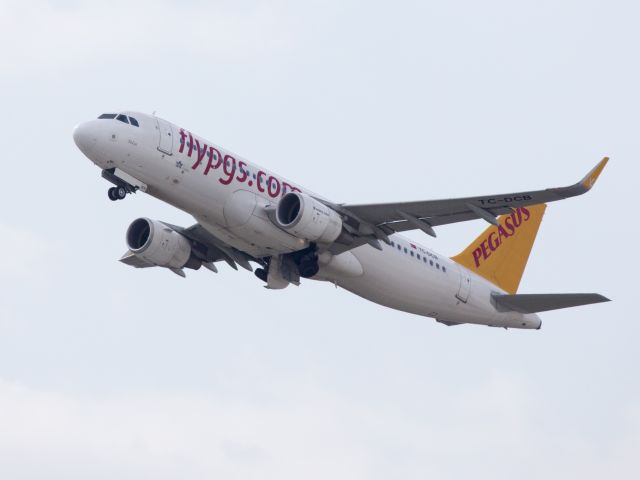 Airbus A320 (TC-DCB) - Take off runway 06 at Sabiha Gökçen airport, Istanbul, Turkey | 15 SEP 2014.