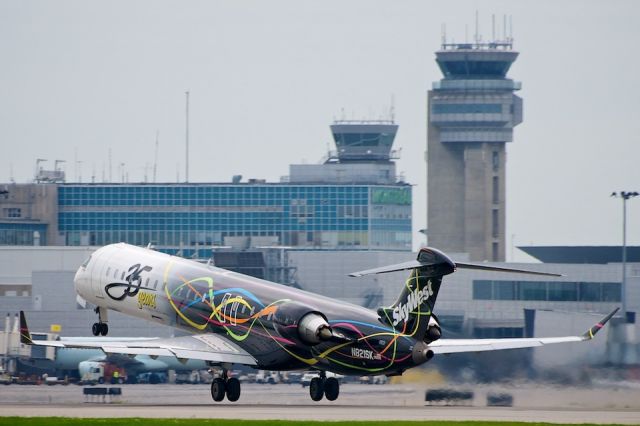 Canadair Regional Jet CRJ-900 (N821SK) - "35 years - just the beginning of an extraordinary journey..."