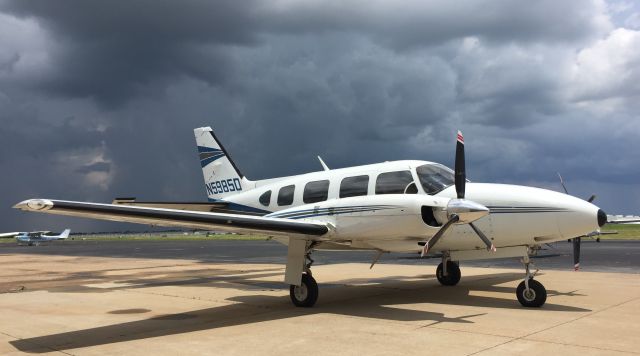 Piper Navajo (N59850) - N59850 as the storm approaches