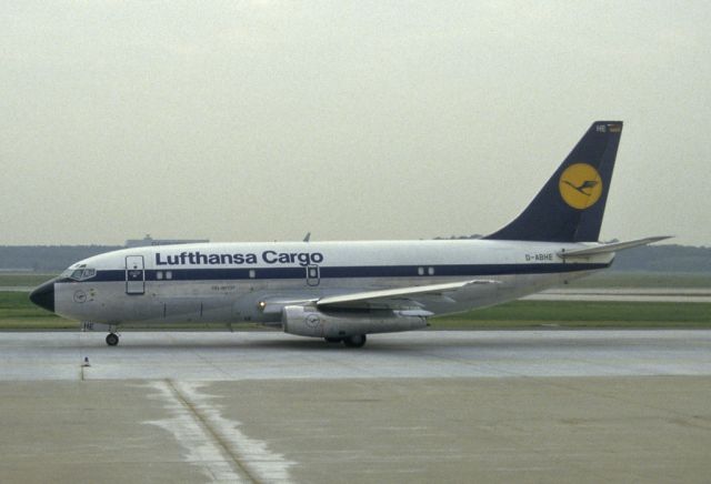 Boeing 737-200 (D-ABHE) - SCAN of Fuji Slide - at Frankfurt 1986-10-09.