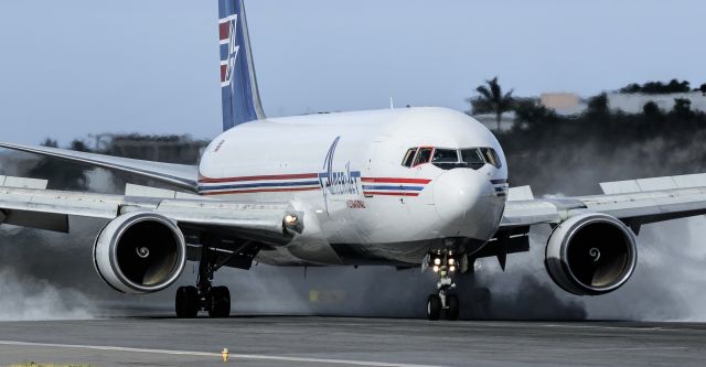 BOEING 767-300 (N319CM) - Amerijet International B767-300 N319CM landing at TNCM St Maarten after from TBPB Barbados.br /12/02/2019