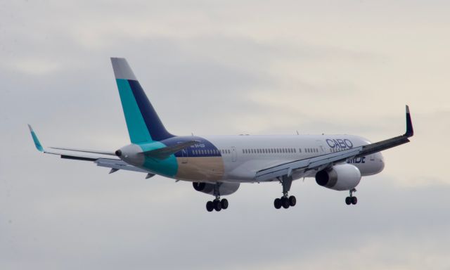 Boeing 757-200 (D4-CCF) - 12/21/2019 on final approach for 22L