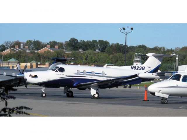 Pilatus PC-12 (N82SB) - A Pilatus PC12. A very reliable aircraft.