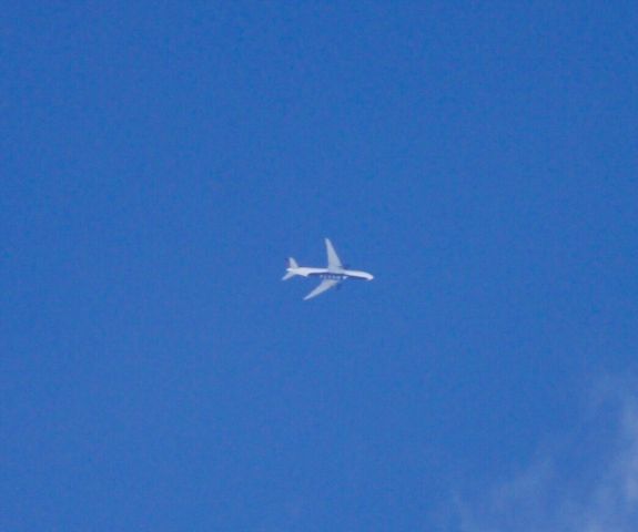 Boeing 777-200 (N864DA) - Flying over GSP enroute from ATL-CDG.