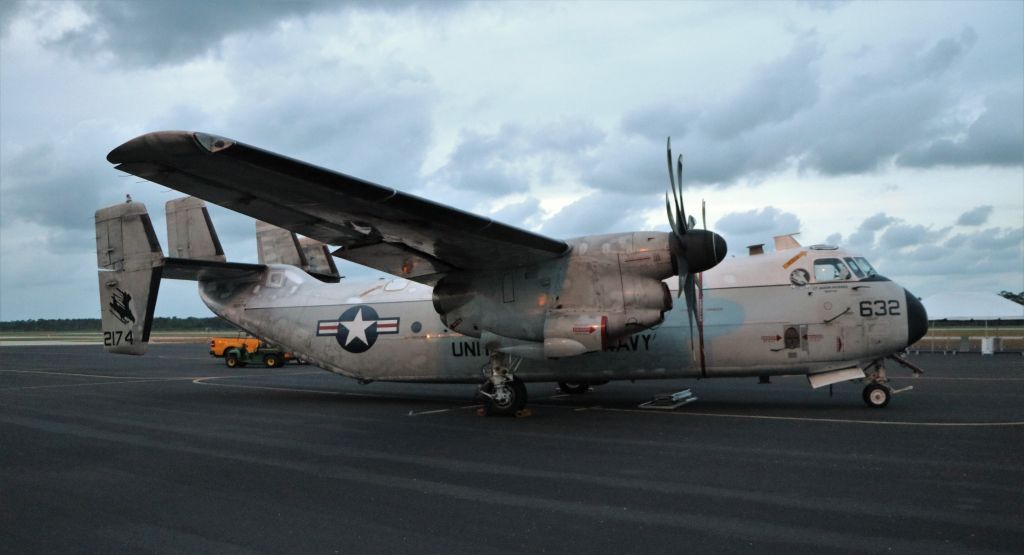 Grumman C-2 Greyhound (16-2174) - 4/29/22 C2 on display at airshow
