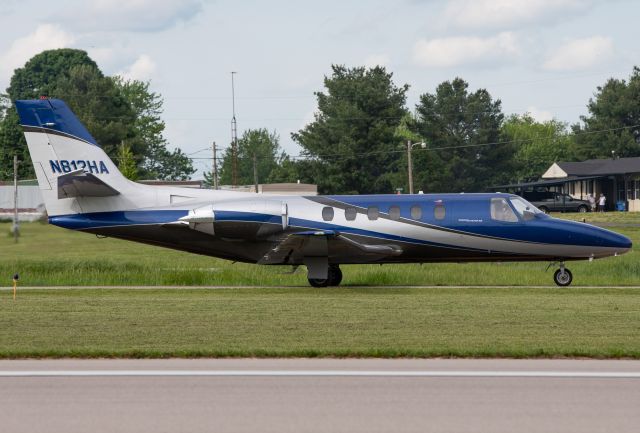 Cessna Citation II (N812HA) - Citation II taxiing out for departure at Danville