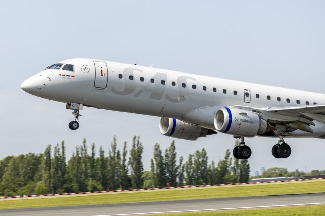 EMBRAER 195 (SE-RSL) - Close to Runway 22R inside the Airport