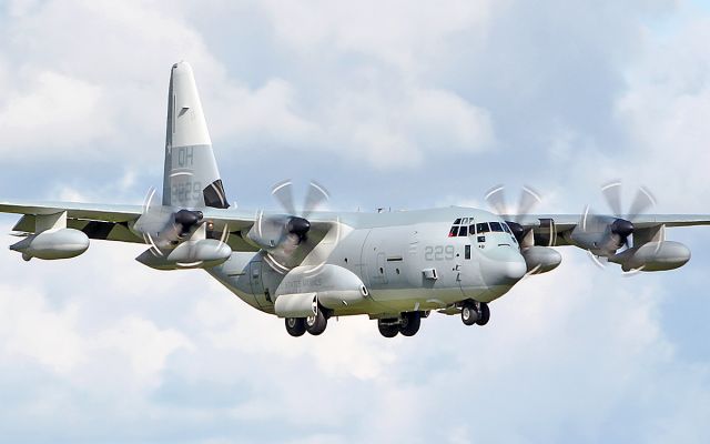 Lockheed C-130 Hercules (16-9229) - "ranger75" usmc kc-130j 169229 landing at shannon this evening 9/5/19.