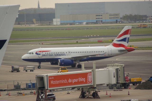 Airbus A319 (G-EUPD) - Britisch Airways A319-131 cn1142; arrival at the gate; 13-04-2022