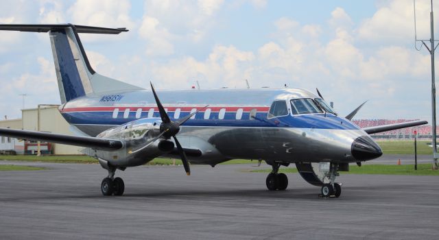 Embraer EMB-120 Brasilia (N561SW) - A Berry Aviation Embraer EMB-120 on the ramp at Boswell Field, Talladega Municipal Airport, AL - June 6, 2017.