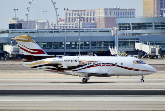 Canadair Challenger (N604CW) - N604CW  Bombardier CL-600-2B16 Challenger 604 s/n 5455 - McCarran International Airport (KLAS)br /Las Vegas, Nevadabr /TDelCorobr /April 17, 2014