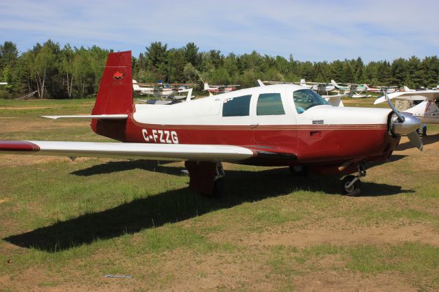 Mooney M-20 (C-FZZG) - C-FZZG Mooney M20-C RVA-Aéroport du lac à la Tortue QC. CSL3 08-06-2019.