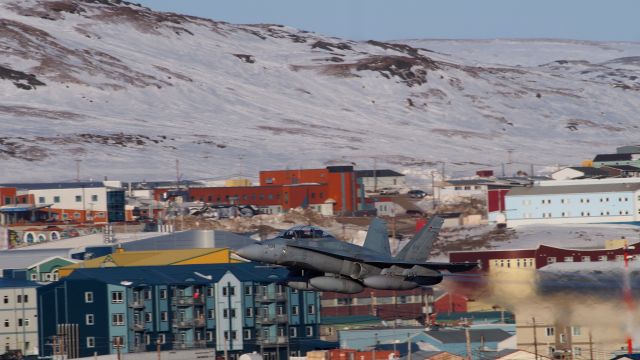 McDonnell Douglas FA-18 Hornet (18-8934) - A CF-18 Hornet, RCAF 934, in Iqaluit. May 1, 2018