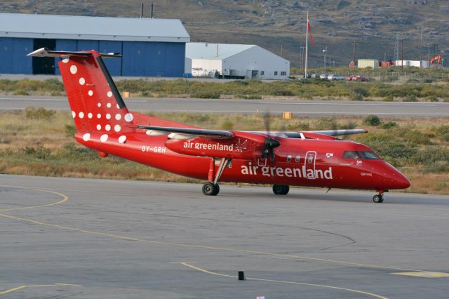 de Havilland Dash 8-200 (OY-GRH) - Arrive from BGGH