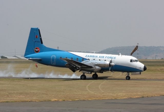 Airbus A320 (AFR602) - Zambia Air Forcebr /Hawker Siddeley HS.748