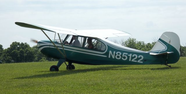 CHAMPION Tri-Traveler (N85122) - Taxiing for departure is this 1946 Aeronca 7AC from the Spring of 2024.
