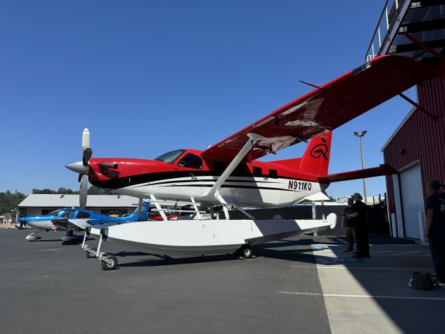 Daher Kodiak 100 (N911KQ) - Kodiak 100 amphibious on ramp at KRNT - ace aviation