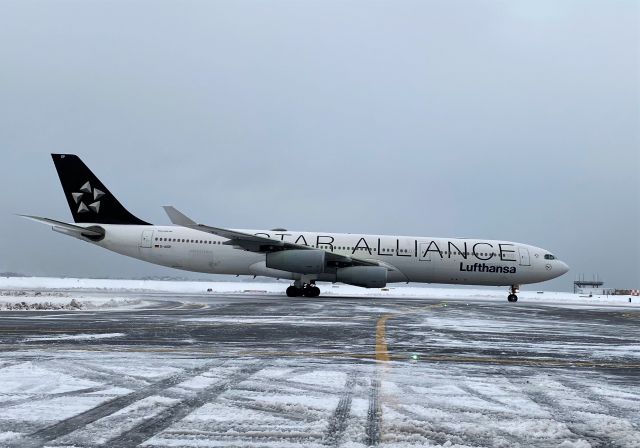 Airbus A340-300 (D-AIGP) - 02/25/22 Snow Storm 