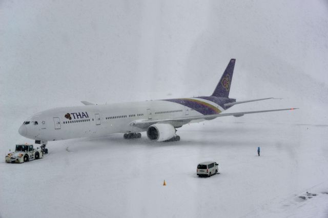 BOEING 777-300 (HS-TKE) - Japan Sapporo Airport (New Chitose) - January 2015