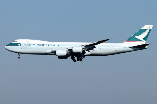 Boeing 747-400 (B-LJD) - 'Cathay 3296' arriving from Anchorage Ted Stevens International Airport